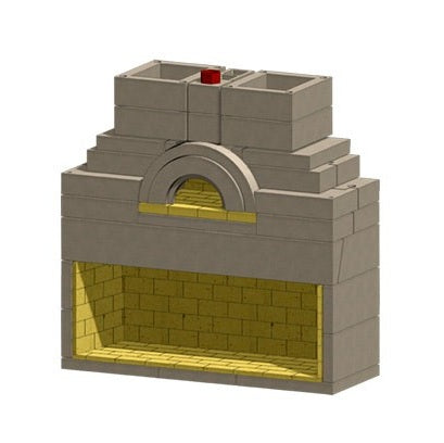 Stone Age Caminetto Grande Fireplace Oven Combo - SA-CGO-75