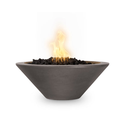 The Outdoor Plus 31-Inch Liquid Propane Fueled, GFRC Concrete, Match Lit Cazo Fire Bowl - OPT-31RFO-GRY-LP