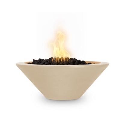 The Outdoor Plus 31-Inch Liquid Propane Fueled, GFRC Concrete Cazo Fire Bowl with Low Voltage Electronic Ignition - OPT-31RFOE12V-VAN-LP
