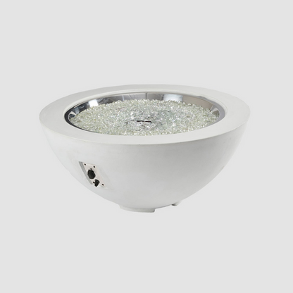 The Outdoor GreatRoom Company White Cove 42" Round Gas Fire Pit Bowl - CV-30WT