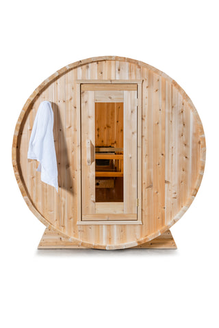 Image of LeisureCraft Harmony Barrel Sauna - CTC22W