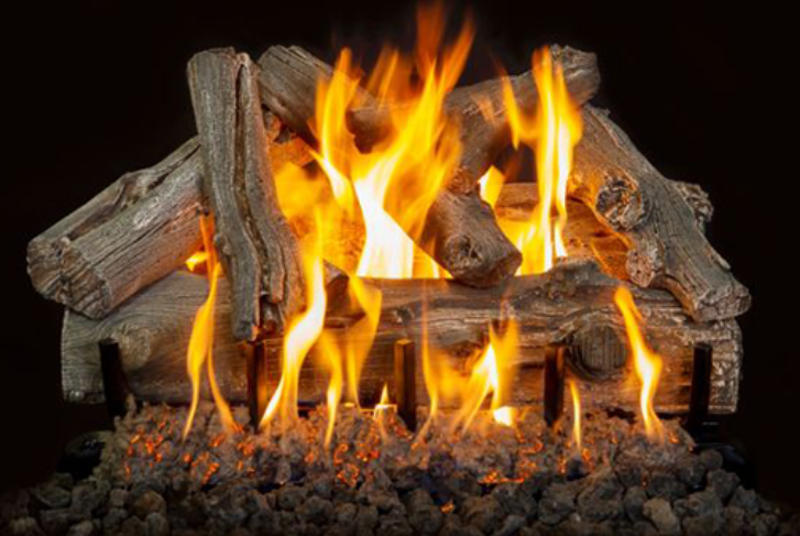 Isokern Western Driftwood Vented Log Set for Magnum and Standard Fireplaces, 24" to 36"