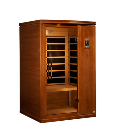 Golden Designs Saunas Dynamic Venice Elite 2-person Ultra Low EMF (Between 3-5MG) FAR Infrared Sauna (Canadian Hemlock)-DYN-6210-04 Elite