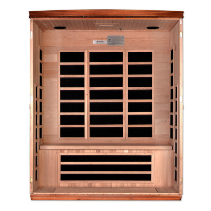Dynamic Lugano 3-Person Low EMF FAR Infrared Sauna