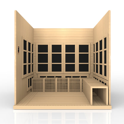 Golden Designs Catalonia 8-person PureTech™ Near Zero EMF FAR Infrared Sauna