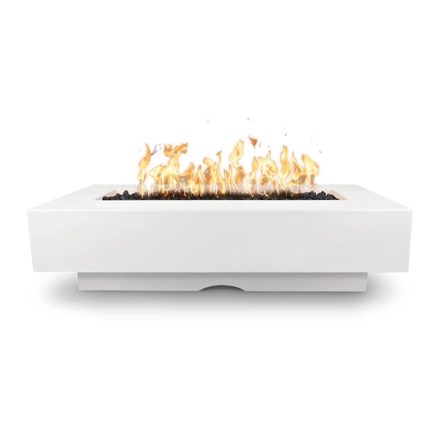 The Outdoor Plus 48-Inch GRFC Concrete, Liquid Propane Fueled, Rectangular Del Mar Fire Pit, Match Lit Ignition - OPT-CORGFRC48-LIM-LP