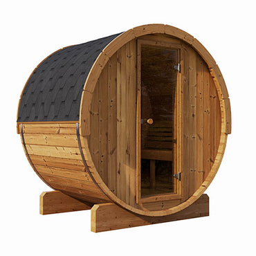 SaunaLife Model E6 ERGO Series 3-Person Backyard Sauna Barrel
