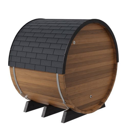 Finnmark FD-6 Cedar Combination Barrel Sauna – 6x6 Outdoor Infrared & Traditional