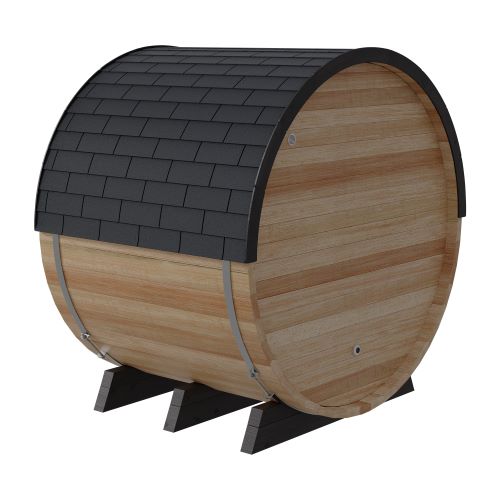 Finnmark FD-7 Thermo-Aspen Combination Barrel Sauna – 6x6 Outdoor Infrared & Traditional