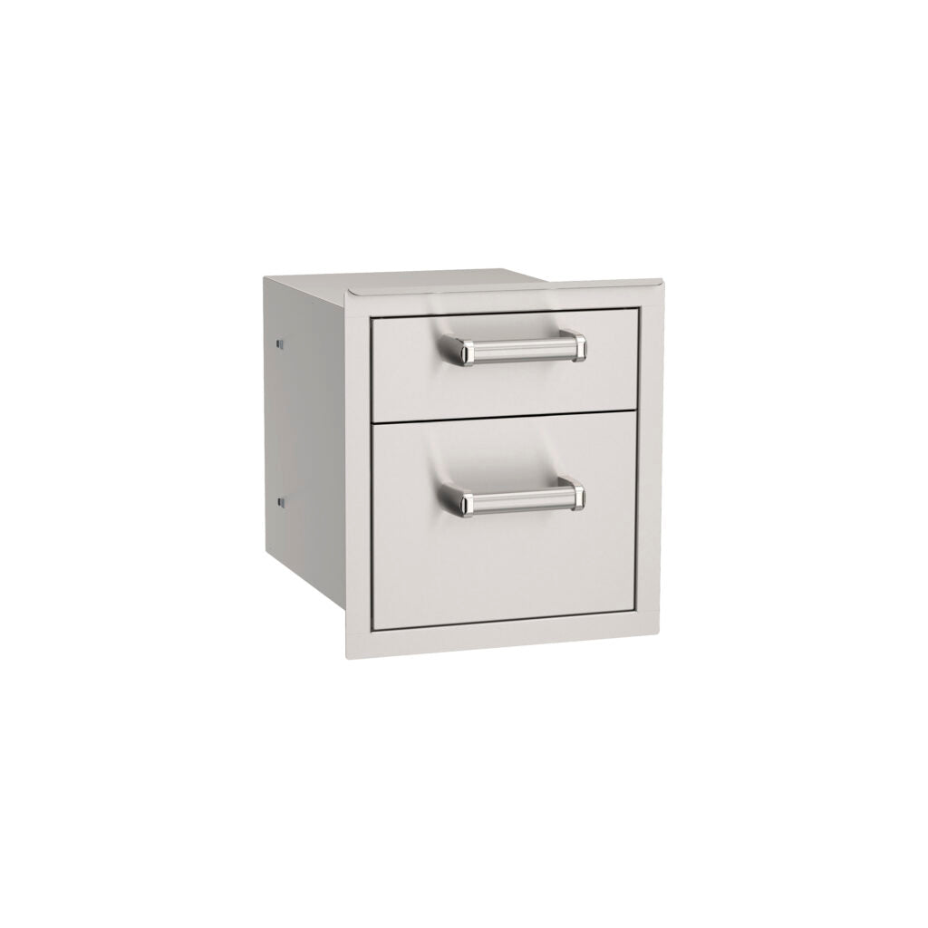 Fire Magic Premium Flush 14" Double Access Drawer With Soft Close - 53802SC