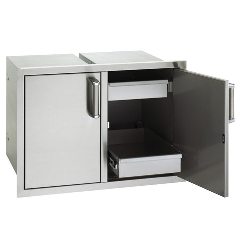 Image of Fire Magic Premium Flush 30" Double Doors with Dual Drawers - 53930SC-22