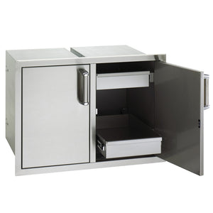 Fire Magic Premium Flush 30" Double Doors with Dual Drawers - 53930SC-22