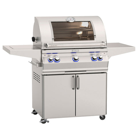 Image of Fire Magic Aurora A660s Portable Grill with Analog Thermometer, Backburner & Rotisserie Kit