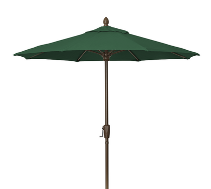 FiberBuilt Market Umbrella with Crank Lift, 7.5 Foot Antique Beige Marine Grade Canopy and Champagne Bronze Pole - 7MCRCB-8600