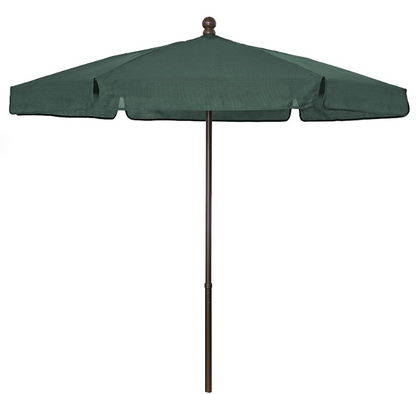 FiberBuilt Garden Umbrella with Push Up & Pin Lift, 7.5 Foot Burgundy Canopy and Champagne Bronze Pole - 7GPUCB-Burgundy