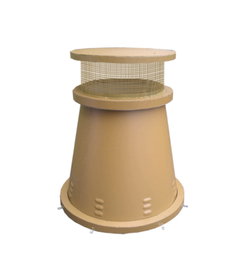 Isokern Glasgow 32" Decorative Steel Chimney Pot - ROU-2832-TC