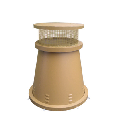 Isokern Glasgow 32" Decorative Steel Chimney Pot - ROU-2832-TC