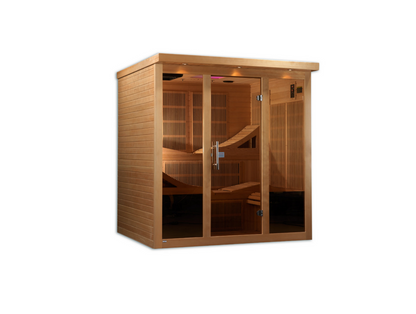 Golden Designs Monaco 6-person PureTech™ Near Zero EMF FAR Infrared Sauna