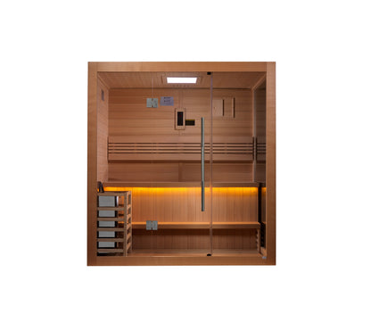 Golden Designs "Forssa Edition" 3 Person Indoor Traditional Sauna