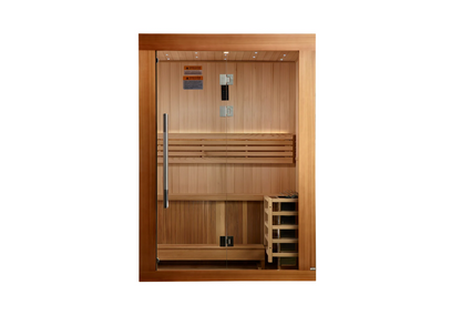 Golden Designs Updated "Sundsvall" 2 Person Traditional Sauna