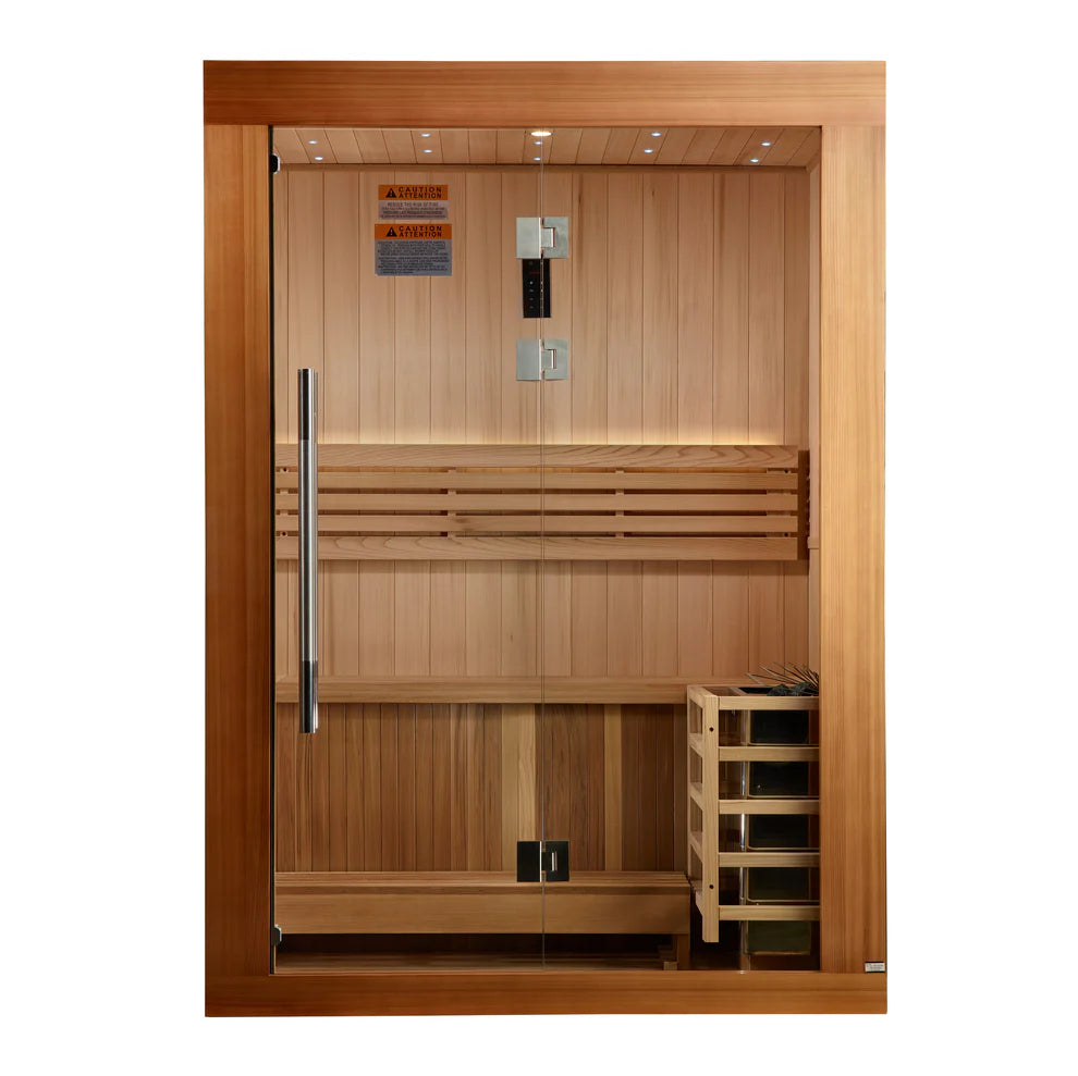 Golden Designs Updated "Sundsvall" 2 Person Traditional Sauna