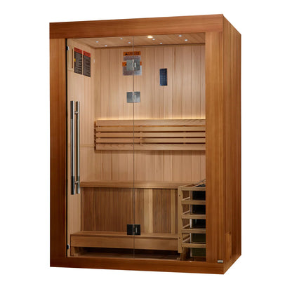 Golden Designs Updated "Sundsvall" 2 Person Traditional Sauna