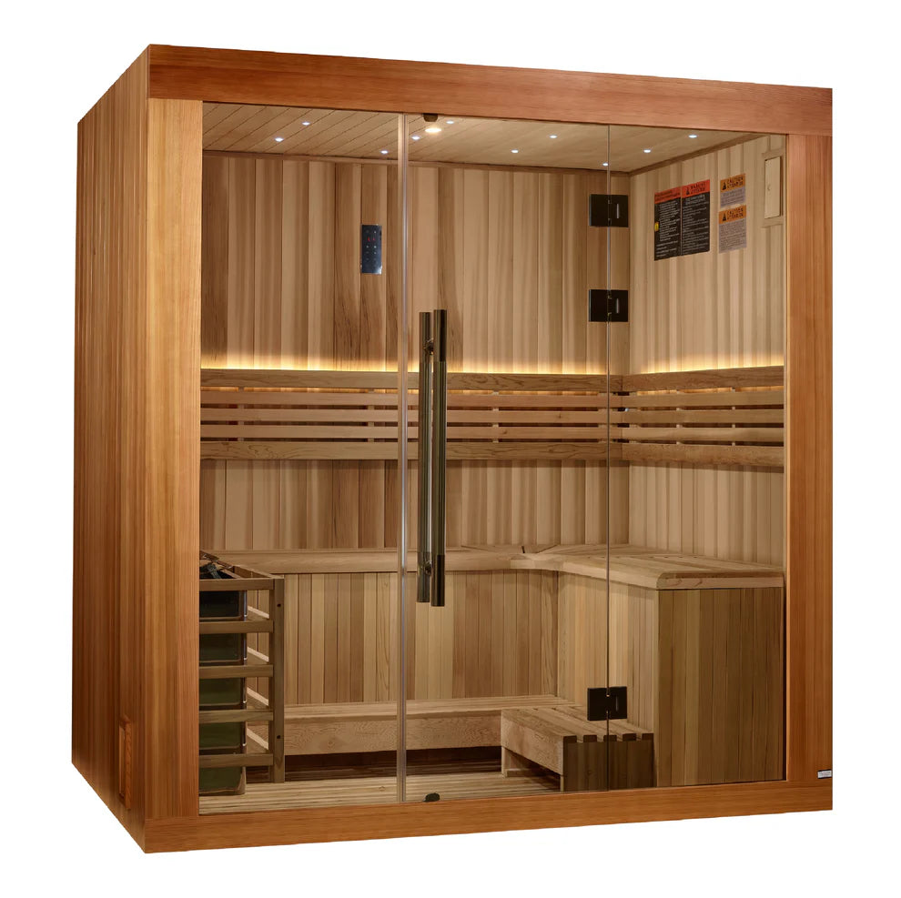 Golden Designs Updated "Copenhagen" 3 Person Traditional Sauna