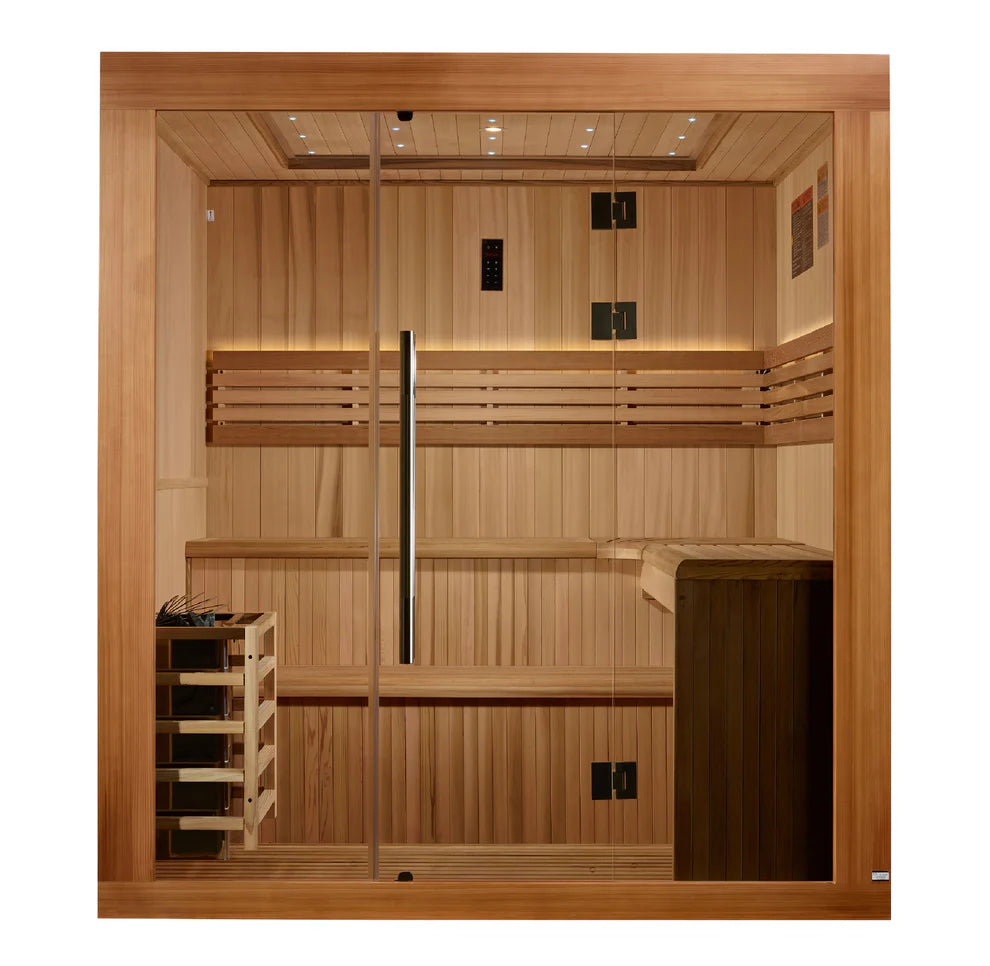 Golden Designs Updated "Osla" 6 Person Traditional Sauna
