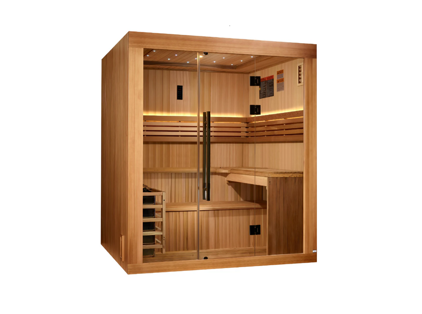 Golden Designs Updated "Osla" 6 Person Traditional Sauna