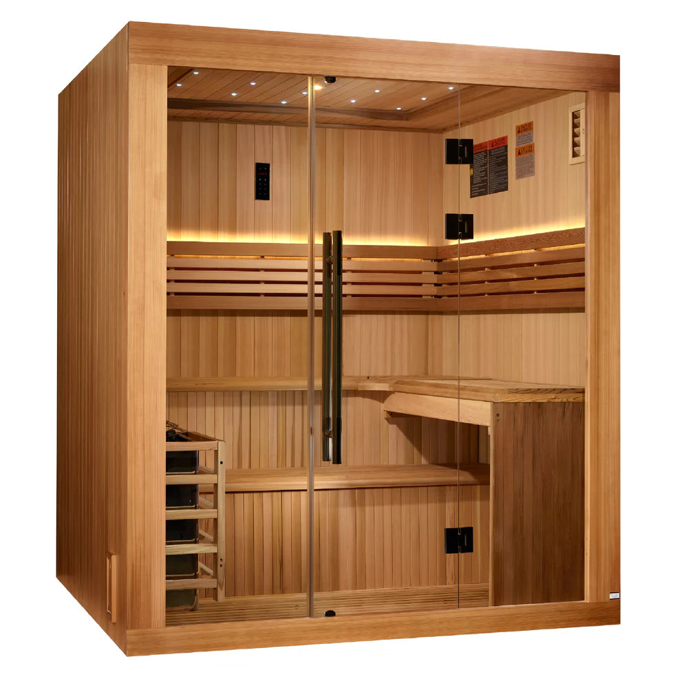 Golden Designs Updated "Osla" 6 Person Traditional Sauna