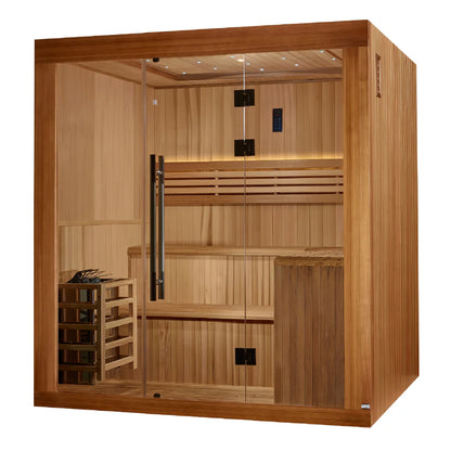 Golden Designs Updated "Osla" 6 Person Traditional Sauna
