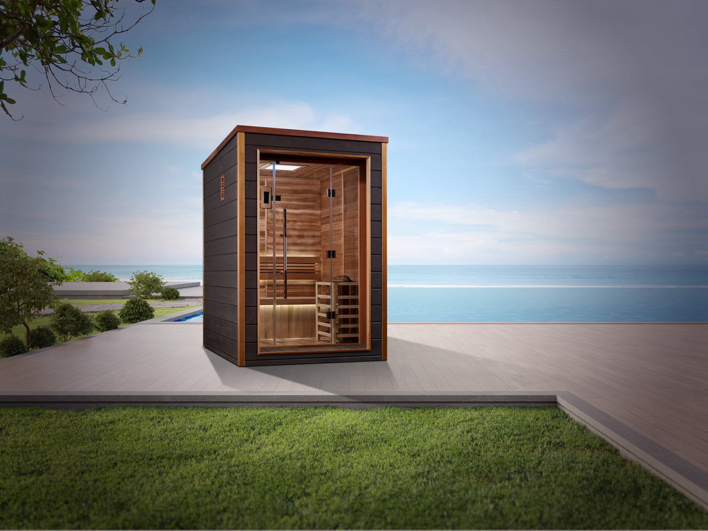 Golden Designs Narvik 2 Person Outdoor Traditional Sauna