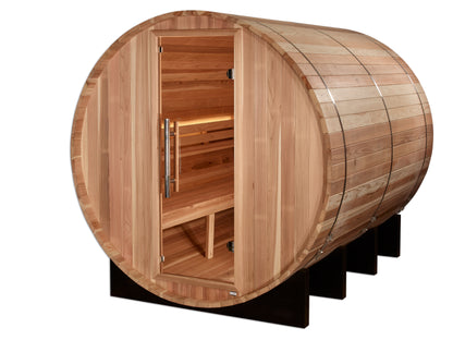 Golden Designs "Klosters" 6 Person Barrel Traditional Sauna