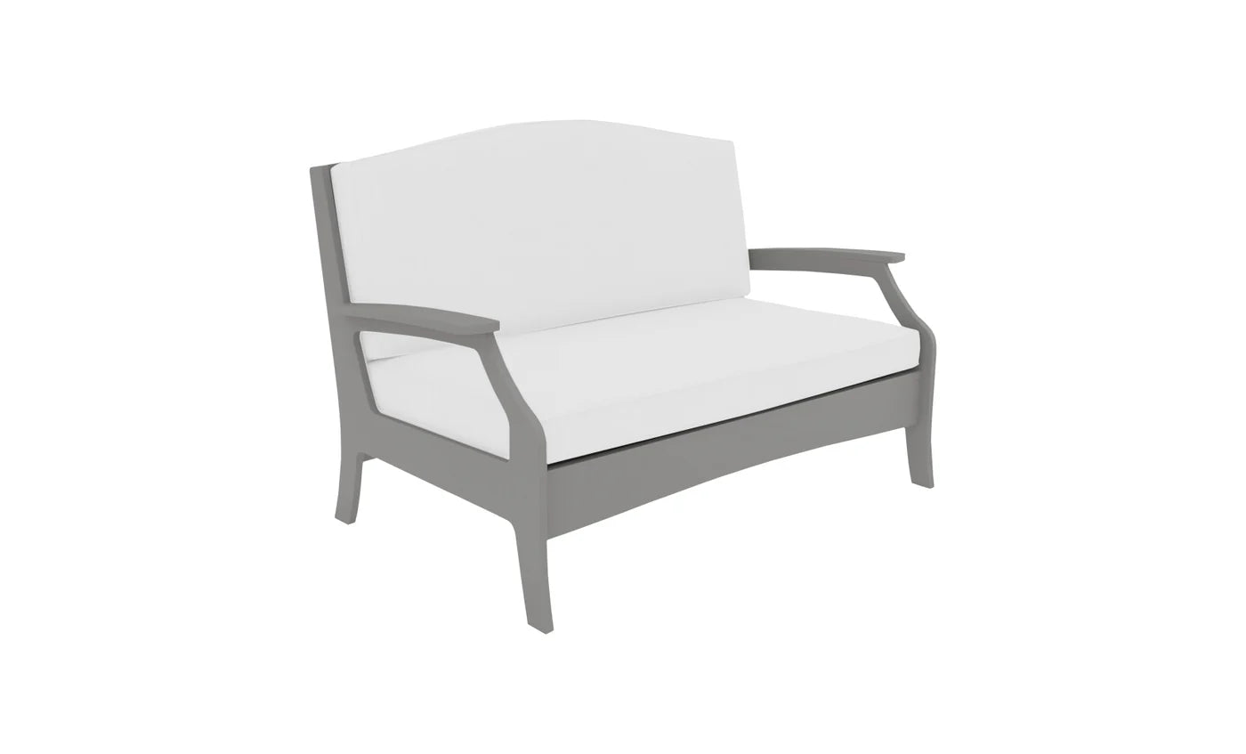 Ledge Lounger Legacy Loveseat (Available in Different Colors & Back Styles) - LL-LY-LS-GRY-LAT-STD-57003