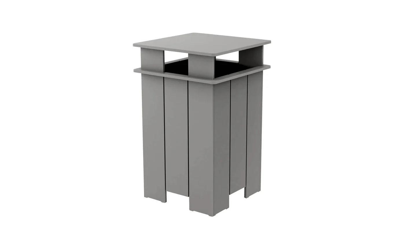 Ledge Lounger Mainstay Square Trash Bin (Available in 8 Resin Colors) - LL-MS-ITB-SQ-CD
