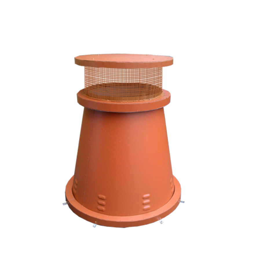 Isokern Glasgow 32" Decorative Steel Chimney Pot - ROU-2832-TC