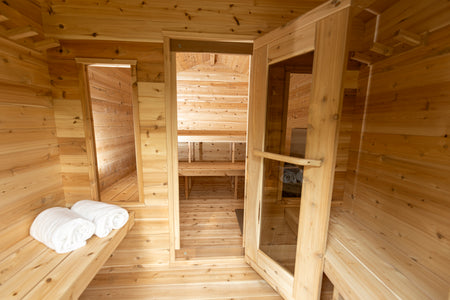 LeisureCraft Georgian Cabin Sauna with Changeroom - CTC88CW