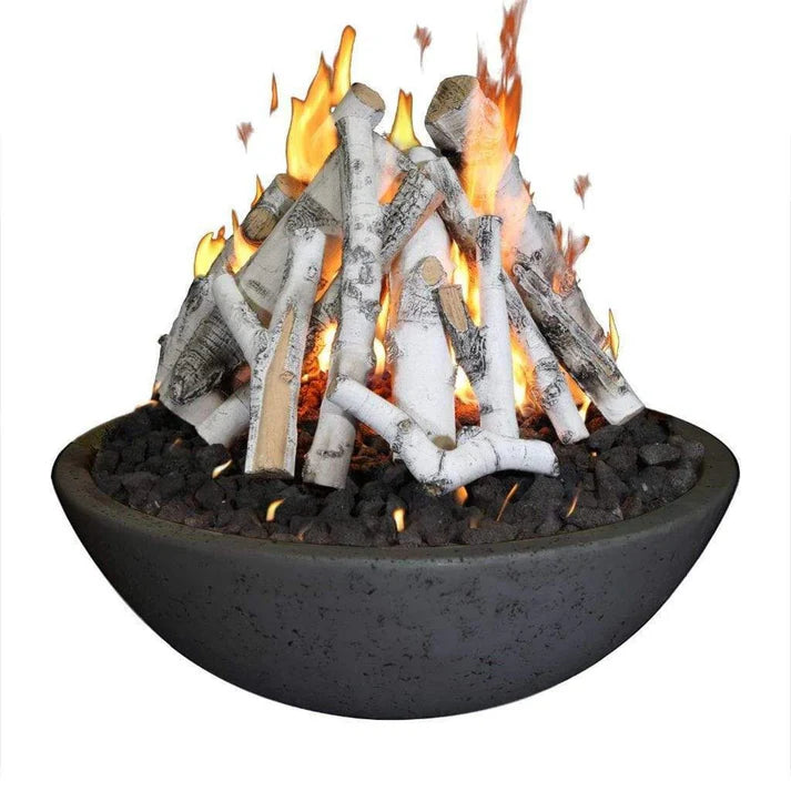 Grand Canyon Gas Logs Fire Bowl with Tee Pee Burner