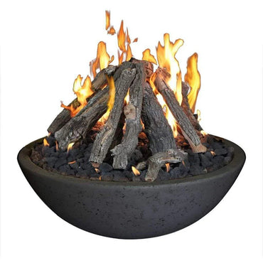 Grand Canyon Gas Logs Fire Bowl with Tee Pee Burner