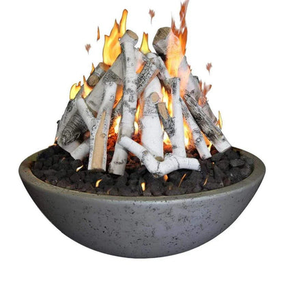 Grand Canyon Gas Logs Fire Bowl with Tee Pee Burner