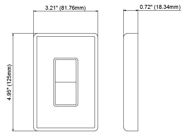 Heatstrip Single Wall Switch - HUSA03