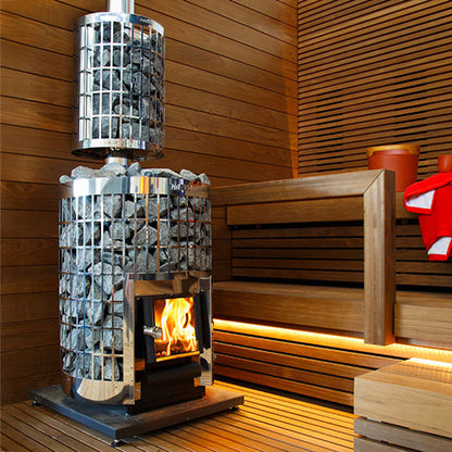 Harvia Cilindro Series 17kW Wood-Burning Sauna Stove