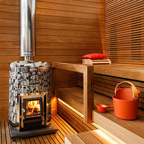 Harvia Cilindro Series 17kW Wood-Burning Sauna Stove
