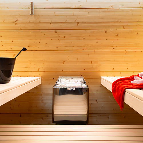 Harvia Kip Series 8kW Stainless Steel Sauna Heater, 208V 3PH / 240V 1PH