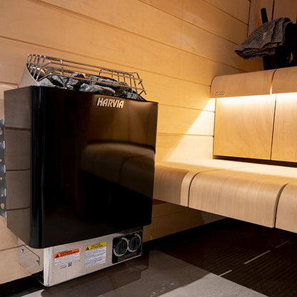 Harvia KIP60B 6kW Sauna Heater w/ Built-In Controls, Black – JH60B2401M