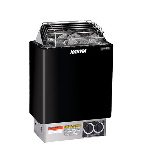 Harvia KIP60B 6kW Sauna Heater w/ Built-In Controls, Black – JH60B2401M