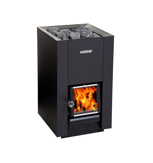 Harvia Linear Series 14.3kW Compact Wood-Burning Sauna Stove