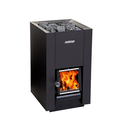 Harvia Linear Series 14.3kW Compact Wood-Burning Sauna Stove
