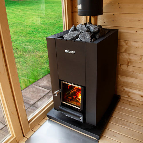 Harvia Linear Series 14.3kW Compact Wood-Burning Sauna Stove