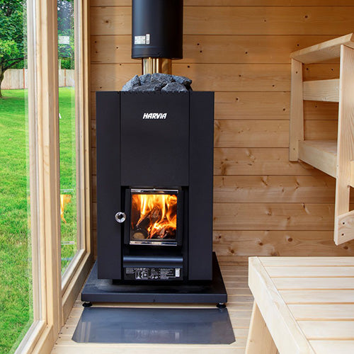 Harvia Linear Series 14.3kW Compact Wood-Burning Sauna Stove